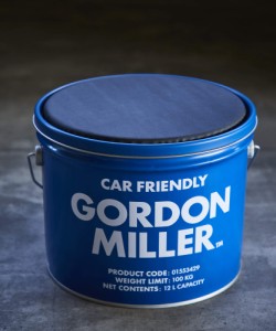 GORDON MILLER ペール缶 収納型スツール 12L 椅子 収納 洗車 ゴミ箱 ブルー 1553429