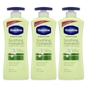 ヴァセリン アロエ スーズ ボディローション 600ml×3本セット インテンシブケア Vaseline [並行輸入品]