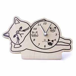 ヤマト工芸 stand clock エキゾチックショートヘア -CATS- YK19-104 約W22.5 D9.5 H13