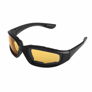 [ZSADZS] オートバイバイク保護メガネ防風防塵メガネサイクリングゴーグルメガネアウトドアスポーツメガネメガネ (イェロー)