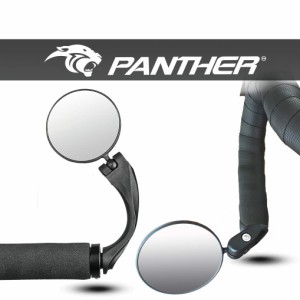 PANTHER (パンサー) 自転車ミラー サイクリングミラー バーエンドミラー サイドミラー バックミラー リヤビューミラー 40g ミラー直径72m