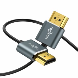 Twozoh HDMIケーブル 柔らか 3M HDMIケーブル細線 ハイパースリム HDMI 2.0ケーブル 軽量 4K HDMI短い 極細3D/4K@60Hz 2160P 1080P