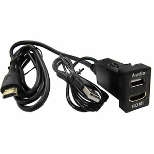 「HDMI」+「USB」延長ケーブル/トヨタ スズキ ダイハツAタイプ/互換品 ac549