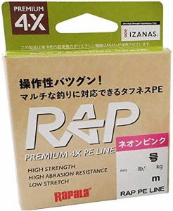 ラパラ(Rapala) ラップライン PE 100m 0.3号 ネオンピンク RAP100PE03NP