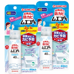 まとめ買いお風呂の防カビ ムエンダー 浴室 まるごと カビ予防 ピンクぬめりの発生予防 40プッシュ×2個