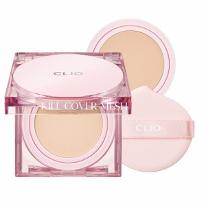 クリオ キルカバー メッシュグロークッション (CLIO KILL COVER MESH GLOW CUSHION SPF50+ PA++++) (#2 LINGERIE) 韓国コスメ 透明 ツヤ