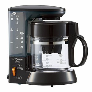 象印 コーヒーメーカー 4杯用 ガラス容器 水タンク固定式 ペーパーフィルター 珈琲通 0.54L ブラウン EC-TC40-TA