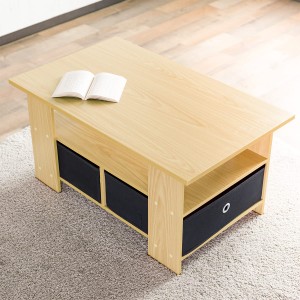 システムK テーブル センターテーブル 収納ボックス付 木製テーブル ローテーブル ナチュラル 1)幅80cm