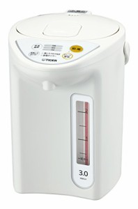 タイガー 魔法瓶 マイコン 電気 ポット 3L ホワイト PDR-G301-W Tiger