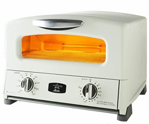 Aladdin (アラジン) 新グラファイト グリル  トースター 4枚焼き 180度回転焼き網 レシピブック グリルパン付き [遠赤グラファイト 搭載]