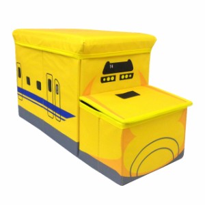 JR貨物 コンテナ 乗れる 収納BOX おかたづけボックスチェア おもちゃ箱 耐荷重70k W48.5×H31×D31cm 46L 蓋付き ふた付き フタ付き (923