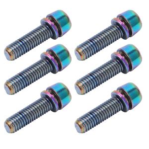 ステムスクリュー ロードバイク ステムボルト 固定ネジ 6本入り M5×18MM 304ステンレス鋼(M5)