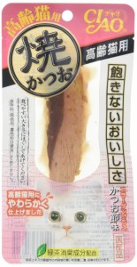 チャオ (CIAO) 焼かつお 高齢猫用 かつお節味 1本 6個セット