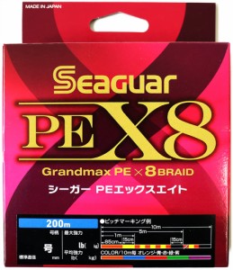 シーガー(Seaguar) ライン PE X8 釣り用PEライン 200m 0.8号 18lb(8.2kg) マルチ