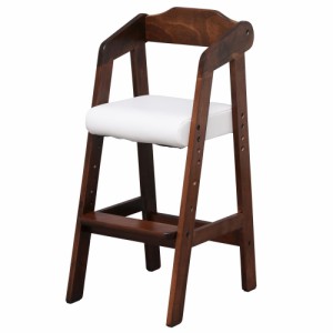 アイリスプラザ(IRIS PLAZA) キッズチェア 木製椅子 ハイチェア 3段階調節可能 幅35×奥行41×高さ78.5cm