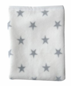 [ノルディックジャパン] ベビー毛布 ふわふわ綿毛布 スター 日本製 グレー 70x100センチメートル (x 1)