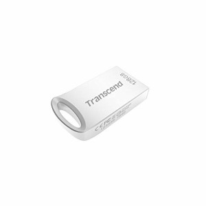 トランセンドジャパン トランセンド USBメモリ 128GB USB 3.1 キャップレス コンパクトタイプ メタル シルバー 耐衝撃 防滴 防塵データ復