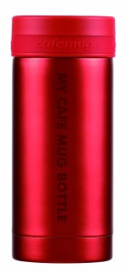 パール金属 水筒 ボトル マグボトル 200ml 保冷 保温 スリムタイプ マットレッド マイカフェマグ HB-5188