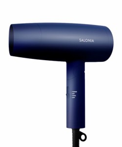 SALONIA サロニア | スピーディーイオン ドライヤー ネイビー ヘアドライヤー 大風量 速乾 軽量 マイナスイオン SL-013NV