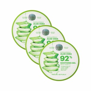 NATURE REPUBLIC (ネイチャーリパブリック) モイスチャライジング アロエ スーディング ジェル 92％ (3個)