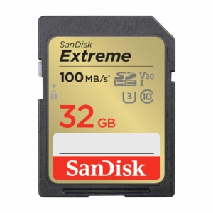  サンディスク 正規品  SanDisk SDカード 32GB SDHC Class10 UHS-I U3 V30 Extreme SDSDXVT-032G-GHJIN 新パッケージ