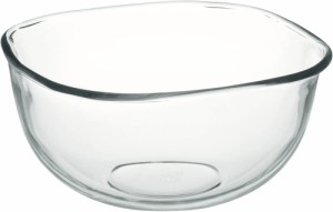 iwaki(イワキ) 耐熱ガラス ボウル 角型 外径23×23cm 3.3L BC337