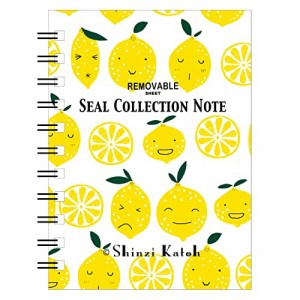 シール堂 日本製 剥がしやすい シール帳 Shinzi Katoh レモン A6サイズ 40ページ ks-sb-10023