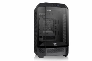 Thermaltake The Tower 300 Black 3面強化ガラスパネル採用 八角柱スタイル マイクロタワー Micro-ATX PCケース ブラック CA-1Y4-00S1WN-