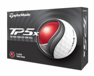 テーラーメイド(TAYLOR MADE) TMJ24 TP5x JPN 12個入り ティーピーファイブ エックス ゴルフボール 2024年モデル ホワイト