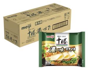 明治北海道十勝スライスチーズ濃い味7枚入り×12袋 クール便