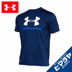 アンダーアーマー Tシャツ 半袖 メンズ UAテック ビッグロゴ ショートスリーブ 1359132 408 UNDER ARMOUR 【メール便可】 run