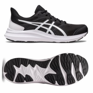 アシックス スニーカー 通学シューズ メンズ レディース ジョルト４ エキストラワイド JOLT 4 EXTRA WIDE 1011B602 002 asics 黒色 run