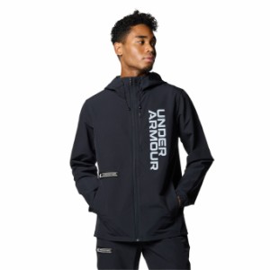 アンダーアーマー ウインドブレーカー ジャケット メンズ UAブラッシュドウーブン フルジップ フーディ 1381347-001 UNDER ARMOUR od