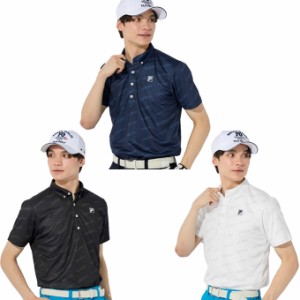 フィラ FILA ゴルフウェア 半袖シャツ メンズ シャツ 柄 742670 【メール便可】 od ‥