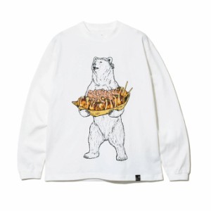 ゴースローキャラバン Go Slow Caravan Tシャツ 長袖 メンズ レディース USA/C たこ焼きクマ ロングスリーブTEE 321902 000 【メール便可