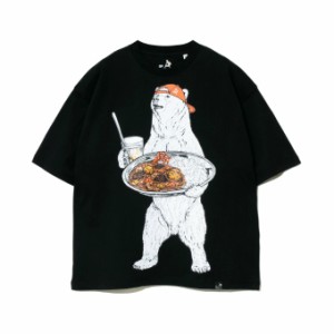 ゴースローキャラバン Tシャツ 半袖 メンズ USA/C カレーライスクマ BIG TEE 321917 012 Go Slow Caravan 【メール便可】 od    