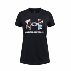 アンダーアーマー Tシャツ 半袖 ジュニア UAテック プリント ビッグロゴ ショートスリーブTシャツ 1377016-005 UNDER ARMOUR sw