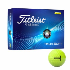 タイトリスト(Titleist) ツアーソフト TOUR SOFT 2024 ゴルフボール 1ダース 12個入 YELLOW  od