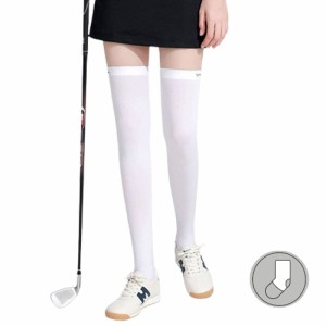 ゴルフ ハイソックス レディース ニー 夏 靴下 ロング スポーツ カジュアル 涼感 パンツ 接触冷感 涼しい ゴルフ ウエア 送料無料