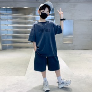 子供服 男の子 セットアップ 夏 半袖 ハーフパンツ 運動 ダンス服 キッズ セットアップ 男の子 大きいサイズ 中学生 小学生 おしゃれ 可