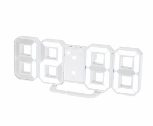 Haolong LED 壁掛け デジタル時計 - 3D 立体 wall ウォール clock アラーム機能付き 置き時計 壁掛け時計