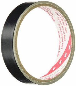 3M 絶縁機能付き黒色導電アルミ箔テープ No.AL-37BLK 19mm幅x3m