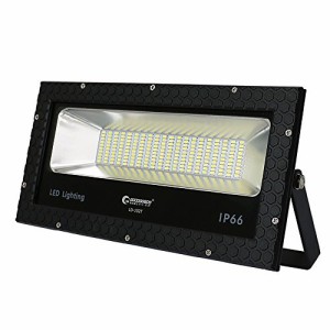 グッドグッズ(GOODGOODS) LED 投光器 100W 防水 屋外 14000LM 縦・横スティー付き 屋外照明 作業灯 看板灯 夜間作業 倉庫照明 駐車場灯 L