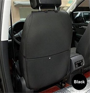 キックガード　車用　シートバックプロテクター　ネットポケット付き　子供のためのシートバックカバー　カーグッズ 取付簡単　愛車のシ