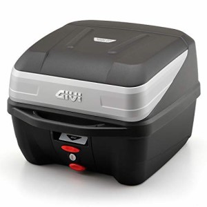 GIVI (ジビ) バイク用 リアボックス 32L 未塗装ブラック シルバーパネル モノロックケース B32N BOLD 97066