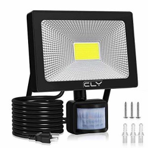 CLY LED 投光器 センサーライト 30W 昼白色 人感センサー ブラケットライト コンセント センサー 玄関ライト 屋外 防犯ライト 人感点灯自