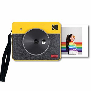 コダック（Kodak）Mini Shot 3レトロ インスタントカメラ／チェキ／ポラロイドカメラ*スマホ対応プリンター［イエロー／写真3ｘ3インチ］