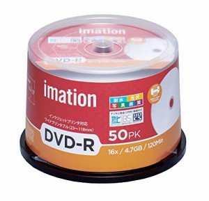 imation イメーション 1回録画用 CPRM対応 耐水・光沢写真画質（ウォーターシールド）DVD-R 120分 IM035 (片面1層/1-16倍速/50枚)