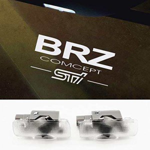 Akarin カーテシライト ドアウェルカムライト 86 ZN6 スバルBRZ 車用 カーテシ ト LEDロゴ投影 (BRZ comcept-STI)