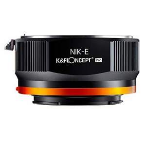 K&F Concept マウントアダプター NIKON Fレンズ-SONY NEX Eカメラ装着 PRO？ 艶消し仕上げ 反射防止 無限遠実現 M11105 メーカー直営店
